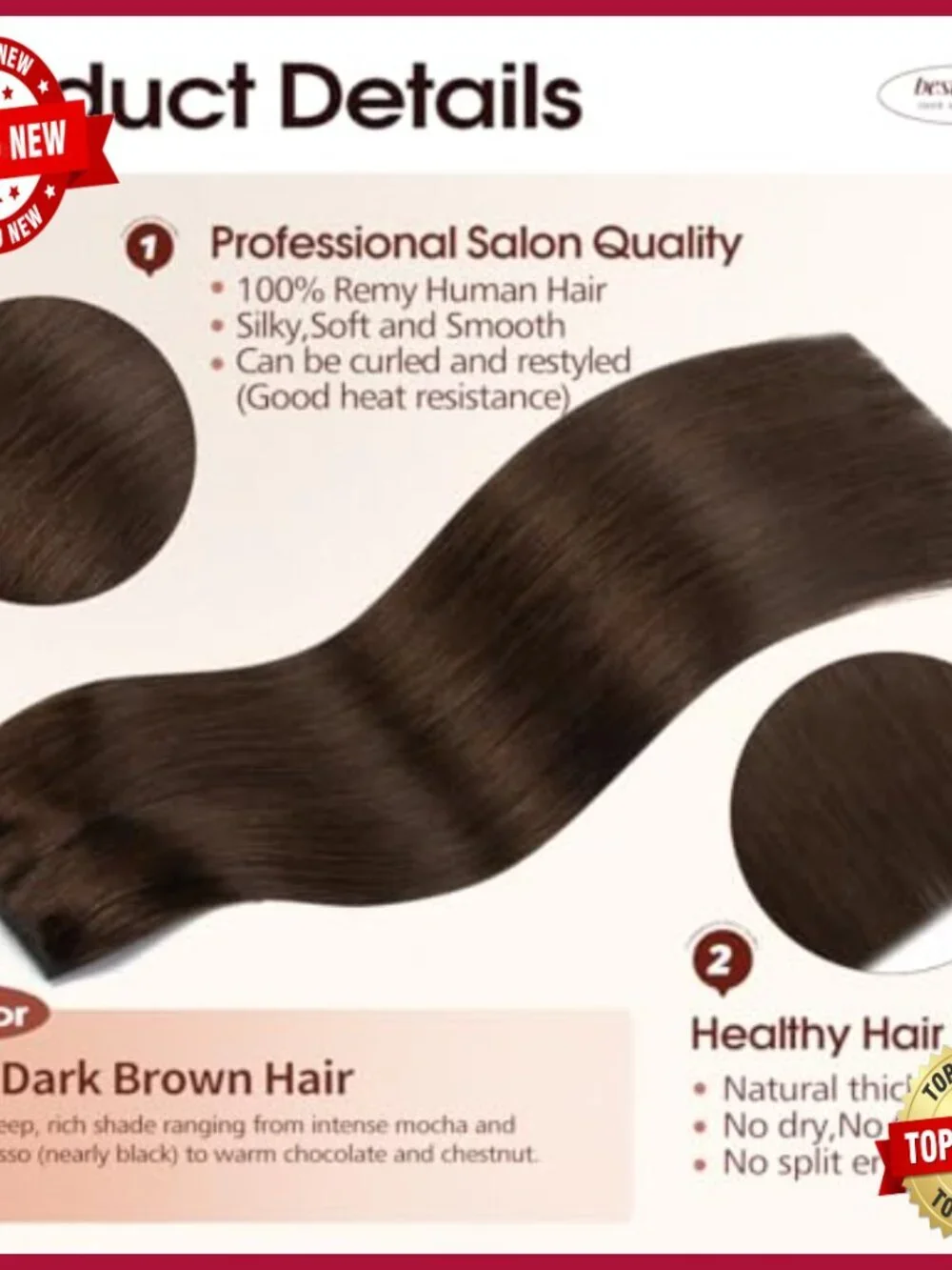 18 Inch Real Human Hair Halo Extensions with Invisible Wire and Clips